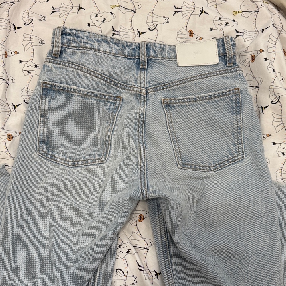 Zara Faded Blue Denim Jeans